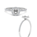 Load image into Gallery viewer, semi-mount-diamond-halo-petite-engagement-ring-in-white-gold-FD8523SMRANGLE3-NL-WG
