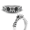 Load image into Gallery viewer, semi-mount-diamond-twisted-floral-prong-black-diamond-wedding-set-white-gold-FD10257SMGBLACK-ANGLE3-NL-WG?v=1756359412