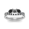 Load image into Gallery viewer, semi-mount-diamond-twisted-floral-prong-black-diamond-wedding-set-white-gold-FD10257SMGBLACK-ANGLE5-NL-WG?v=1756359412