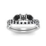 Load image into Gallery viewer, semi-mount-diamond-twisted-floral-prong-black-diamond-wedding-set-white-gold-FD10257SMGBLACK-ANGLE5-NL-WG?v=1756359412
