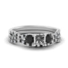 Load image into Gallery viewer, semi-mount-diamond-twisted-floral-prong-black-diamond-wedding-set-white-gold-FD10257SMGBLACK-NL-WG?v=1756359412