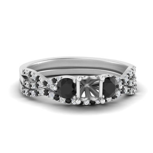 semi-mount-diamond-twisted-floral-prong-black-diamond-wedding-set-white-gold-FD10257SMGBLACK-NL-WG?v=1756359412