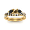 Load image into Gallery viewer, semi-mount-diamond-twisted-floral-prong-black-diamond-wedding-set-yellow-gold-FD10257SMGBLACK-ANGLE5-NL-YG?v=1756359412