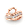 Load image into Gallery viewer, semi-mount-dual-bands-with-wave-solitaire-ring-in-rose-gold-fdens11566sm-nl-rg-w3.jpg