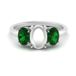 Load image into Gallery viewer, semi-mount-emerald-3-stone-basket-engagement-ring-in-white-gold-FD10416SMRGEMGR-NL-WG
