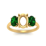 Load image into Gallery viewer, semi-mount-emerald-3-stone-basket-engagement-ring-in-yellow-gold-FD10416SMRGEMGRANGLE5-NL-YG

