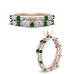 Load image into Gallery viewer, semi-mount-emerald-floating-marquise-accent-ring-with-eternity-wedding-band-in-rose-gold-FDEWB9398SMGEMGRANGEL3-NL-RG.jpg?v=1758802480
