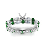 Load image into Gallery viewer, semi-mount-emerald-floating-marquise-accent-ring-with-eternity-wedding-band-in-white-gold-FDEWB9398SMGEMGRANGLE5-NL-WG.jpg?v=1758802424
