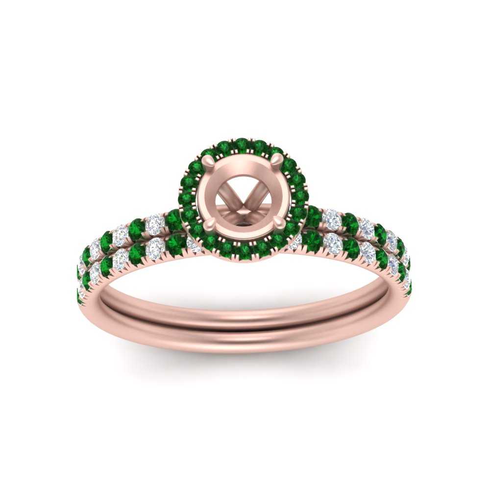semi-mount-emerald-halo-wedding-ring-set-in-rose-gold-FD8523SMGEMGR-NL-RG