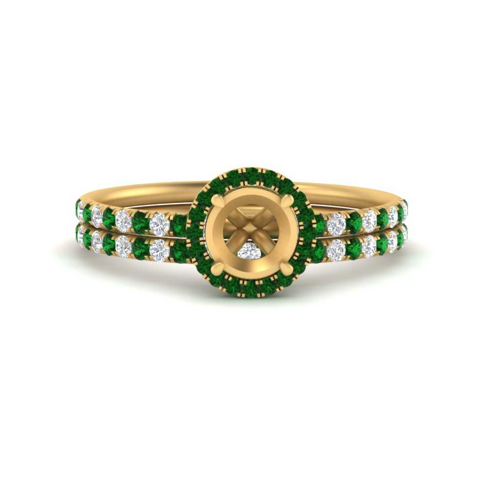 semi-mount-emerald-halo-wedding-ring-set-in-yellow-gold-FD8523SMGEMGR-NL-YG