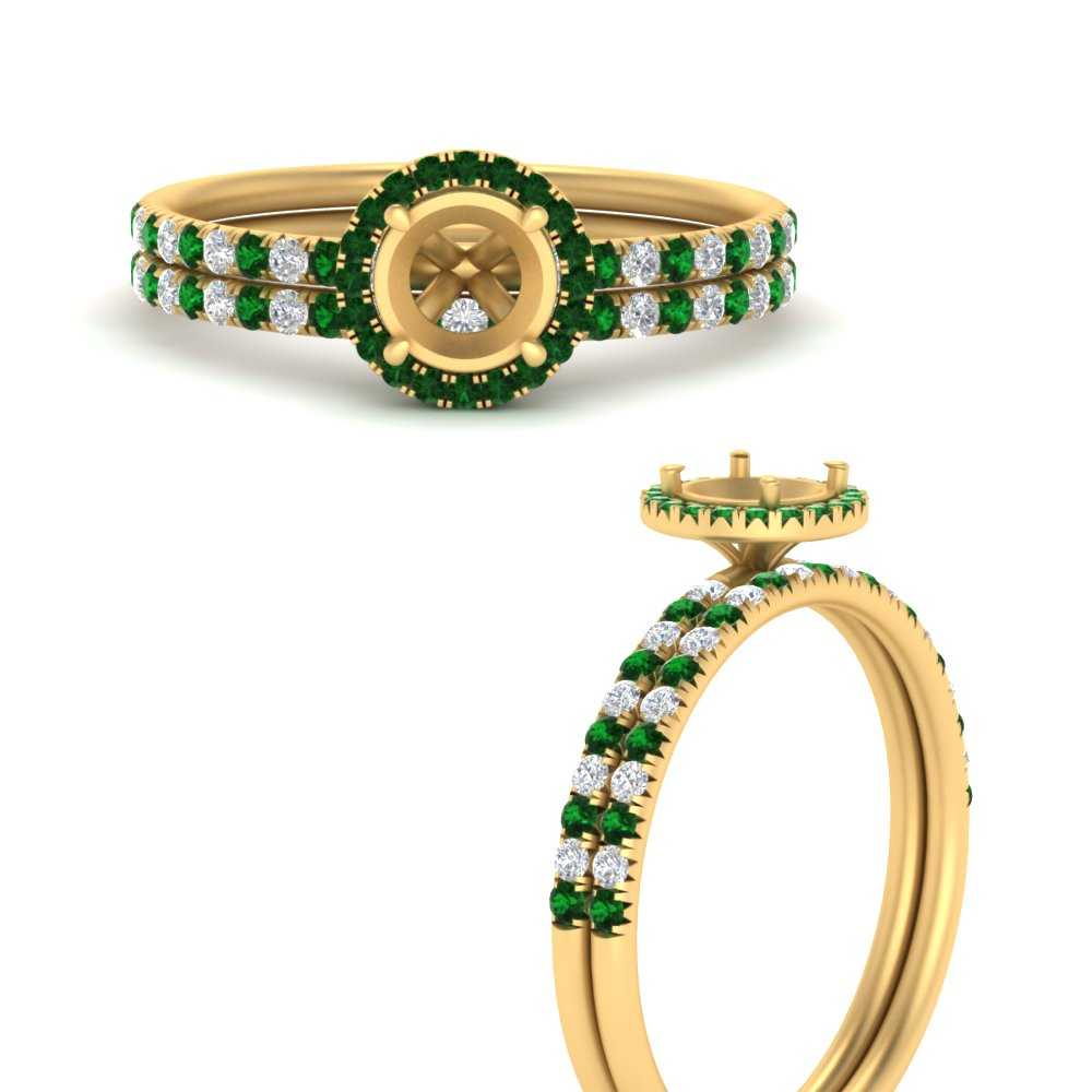 semi-mount-emerald-halo-wedding-ring-set-in-yellow-gold-FD8523SMGEMGR-NL-YG
