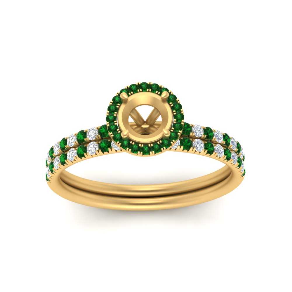 semi-mount-emerald-halo-wedding-ring-set-in-yellow-gold-FD8523SMGEMGR-NL-YG