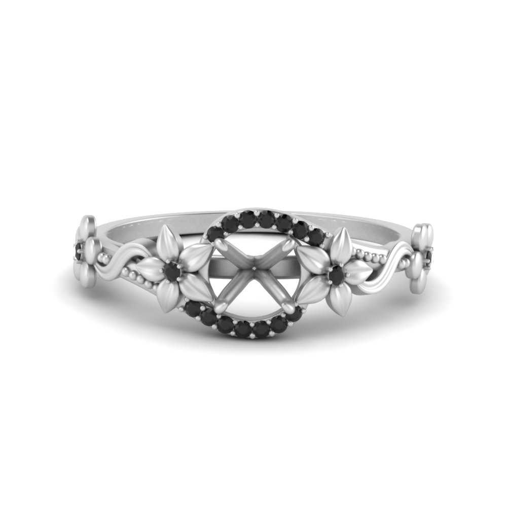 semi-mount-floral-halo-black-diamond-engagement-ring-in-FD10057SMRGBLACKANGLE3-NL-WG