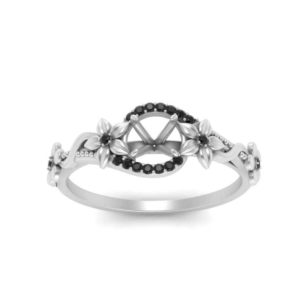 semi-mount-floral-halo-black-diamond-engagement-ring-in-FD10057SMRGBLACKANGLE3-NL-WG