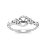 Load image into Gallery viewer, semi-mount-floral-halo-diamond-engagement-ring-in-FD10057SMRANGLE3-NL-WG

