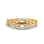Load image into Gallery viewer, semi-mount-floral-halo-diamond-engagement-ring-in-FD10057SMRANGLE3-NL-YG
