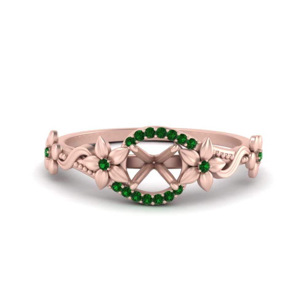 semi-mount-floral-halo-emerald-engagement-ring-in-FD10057SMRGEMGRANGLE3-NL-RG