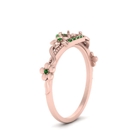 semi-mount-floral-halo-emerald-engagement-ring-in-FD10057SMRGEMGRANGLE3-NL-RG