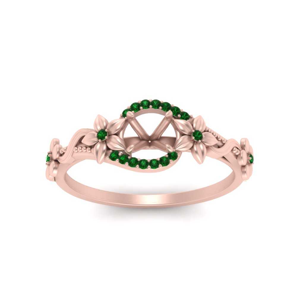 semi-mount-floral-halo-emerald-engagement-ring-in-FD10057SMRGEMGRANGLE3-NL-RG