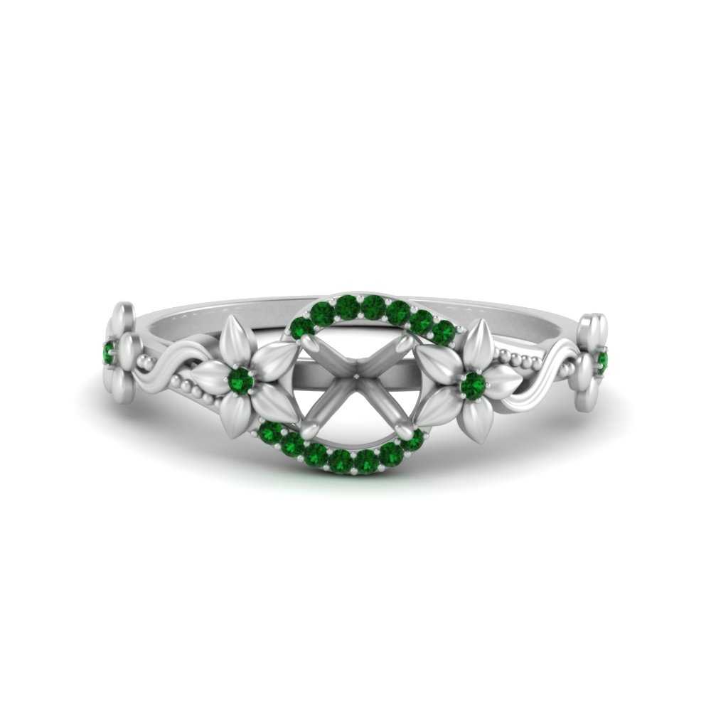 semi-mount-floral-halo-emerald-engagement-ring-in-FD10057SMRGEMGRANGLE3-NL-WG