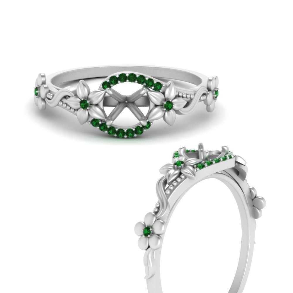 semi-mount-floral-halo-emerald-engagement-ring-in-FD10057SMRGEMGRANGLE3-NL-WG