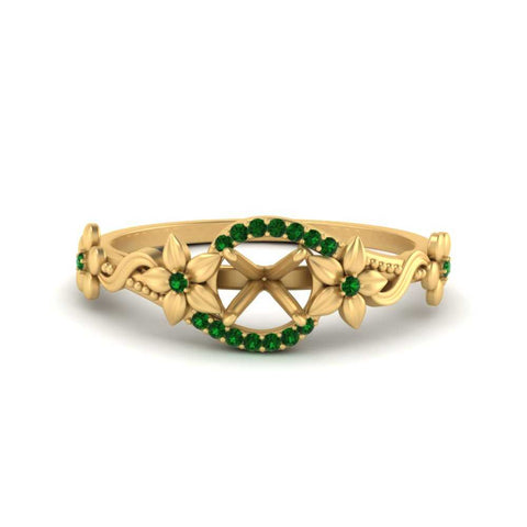 semi-mount-floral-halo-emerald-engagement-ring-in-FD10057SMRGEMGRANGLE3-NL-YG