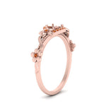 Load image into Gallery viewer, semi-mount-floral-halo-orange-sapphire-engagement-ring-in-FD10057SMRGSAORANGLE3-NL-RG
