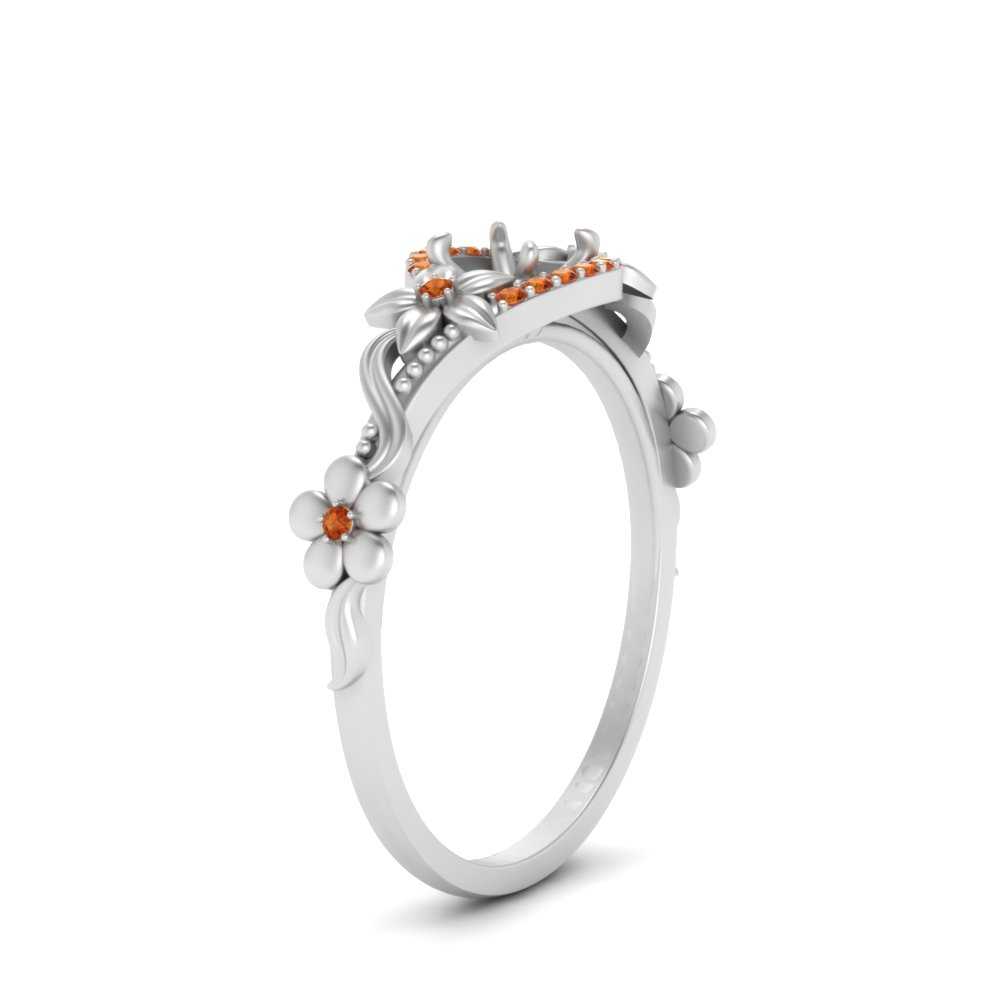 semi-mount-floral-halo-orange-sapphire-engagement-ring-in-FD10057SMRGSAORANGLE3-NL-WG