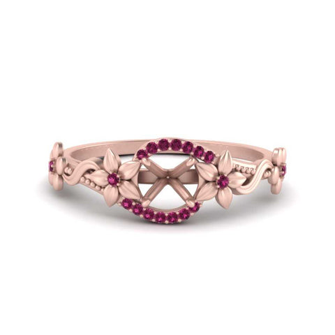 semi-mount-floral-halo-pink-sapphire-engagement-ring-in-FD10057SMRGSADRPIANGLE3-NL-RG