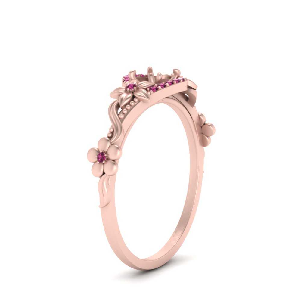 semi-mount-floral-halo-pink-sapphire-engagement-ring-in-FD10057SMRGSADRPIANGLE3-NL-RG