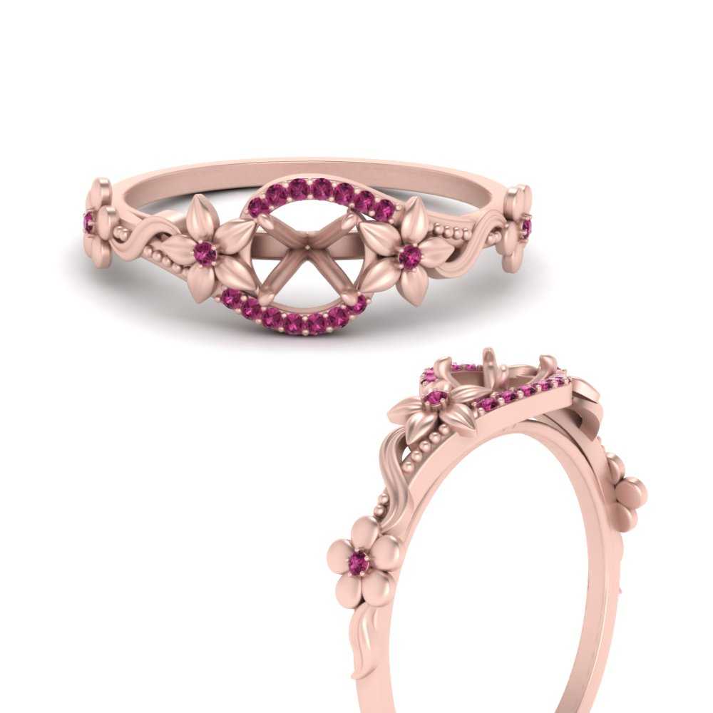 semi-mount-floral-halo-pink-sapphire-engagement-ring-in-FD10057SMRGSADRPIANGLE3-NL-RG