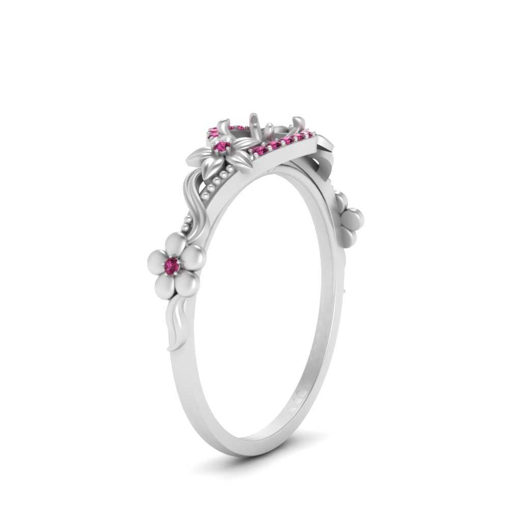 semi-mount-floral-halo-pink-sapphire-engagement-ring-in-FD10057SMRGSADRPIANGLE3-NL-WG