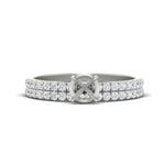 Load image into Gallery viewer, Semi Mount French Pave Diamond Wedding Ring Set

