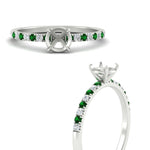Load image into Gallery viewer, semi-mount-french-pave-emerald-engagement-ring-in-white-gold-FD11408SMRGEMGRANGLE3-NL-WG?v=1762849643
