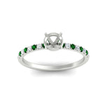 Load image into Gallery viewer, semi-mount-french-pave-emerald-engagement-ring-in-white-gold-FD11408SMRGEMGRANGLE5-NL-WG?v=1762849644
