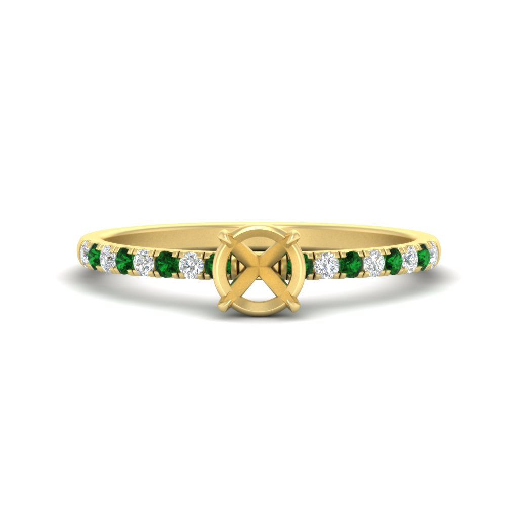 semi-mount-french-pave-emerald-engagement-ring-in-yellow-gold-FD11408SMRGEMGR-NL-YG?v=1762849644