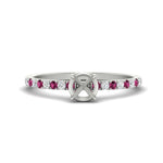 Load image into Gallery viewer, semi-mount-french-pave-pink-sapphire-engagement-ring-in-white-gold-FD11408SMRGSADRPI-NL-WG?v=1762849643
