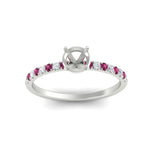 Load image into Gallery viewer, semi-mount-french-pave-pink-sapphire-engagement-ring-in-white-gold-FD11408SMRGSADRPIANGLE5-NL-WG?v=1762849643
