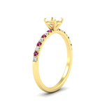 Load image into Gallery viewer, semi-mount-french-pave-pink-sapphire-engagement-ring-in-yellow-gold-FD11408SMRGSADRPIANGLE2-NL-YG?v=1762849643
