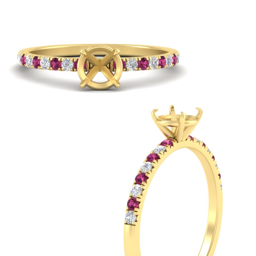 semi-mount-french-pave-pink-sapphire-engagement-ring-in-yellow-gold-FD11408SMRGSADRPIANGLE3-NL-YG?v=1762849643