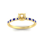Load image into Gallery viewer, semi-mount-french-pave-sapphire-engagement-ring-in-yellow-gold-FD11408SMRGSABLANGLE5-NL-YG?v=1762849643
