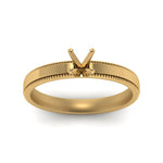 Load image into Gallery viewer, Semi Mount Milgrain Engagement Ring
