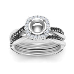 Load image into Gallery viewer, semi-mount-halo-black-diamond-infinity-bridal-set-in-white-gold-FD9212SMGBLACK-NL-WG-B2.jpg
