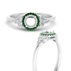 Load image into Gallery viewer, semi-mount-halo-cluster-accent-emerald-engagement-ring-in-white-gold-FD10512SMRGEMGRANGLE3-NL-WG.jpg?v=1770117495