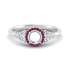 Load image into Gallery viewer, semi-mount-halo-cluster-accent-pink-sapphire-engagement-ring-in-white-gold-FD10512SMRGSADRPI-NL-WG.jpg?v=1770117494