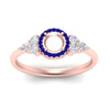 Load image into Gallery viewer, semi-mount-halo-cluster-accent-sapphire-engagement-ring-in-rose-gold-FD10512SMRGSABLANGLE5-NL-RG.jpg?v=1770117494