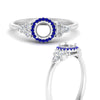 Load image into Gallery viewer, semi-mount-halo-cluster-accent-sapphire-engagement-ring-in-white-gold-FD10512SMRGSABLANGLE3-NL-WG.jpg?v=1770117495