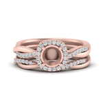 Load image into Gallery viewer, semi-mount-halo-diamond-infinity-bridal-set-in-rose-gold-FD9212SM-NL-RG-B2.jpg
