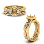Load image into Gallery viewer, semi-mount-halo-diamond-infinity-bridal-set-in-yellow-gold-FD9212SM-NL-YG-B2.jpg
