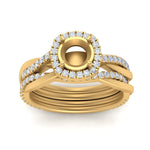 Load image into Gallery viewer, semi-mount-halo-diamond-infinity-bridal-set-in-yellow-gold-FD9212SM-NL-YG-B2.jpg
